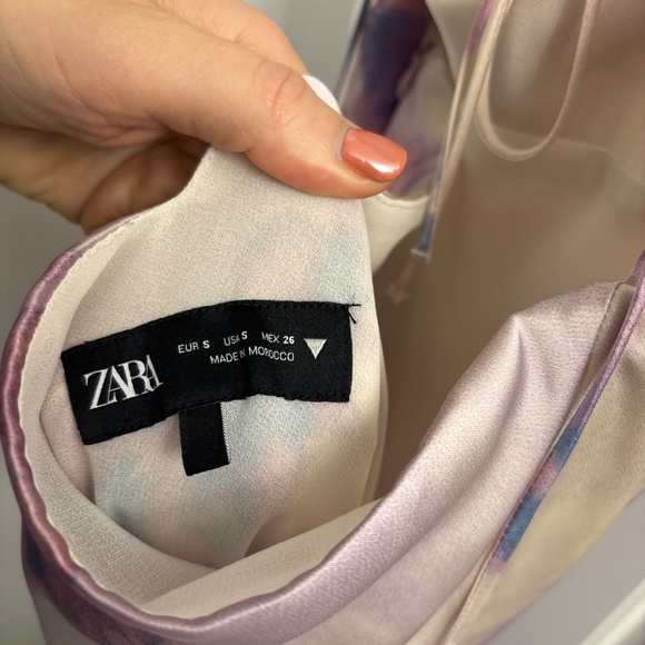 Zara purple floral dress - Picture 5 of 5